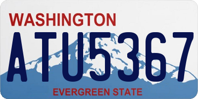 WA license plate ATU5367