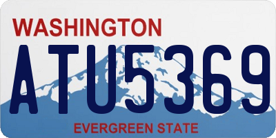 WA license plate ATU5369