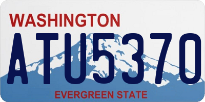 WA license plate ATU5370