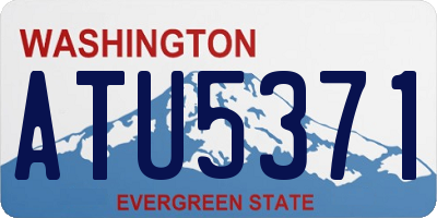 WA license plate ATU5371