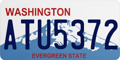 WA license plate ATU5372