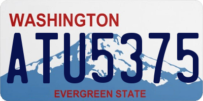 WA license plate ATU5375