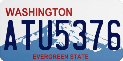 WA license plate ATU5376