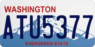 WA license plate ATU5377
