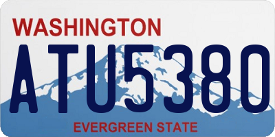 WA license plate ATU5380