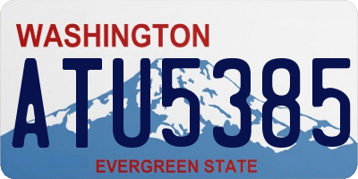 WA license plate ATU5385