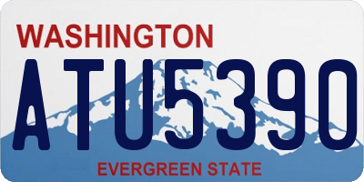 WA license plate ATU5390