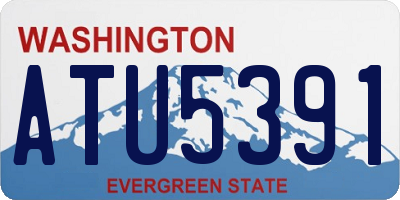 WA license plate ATU5391