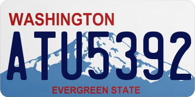 WA license plate ATU5392