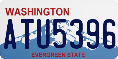 WA license plate ATU5396