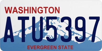WA license plate ATU5397