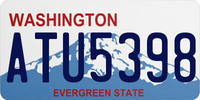 WA license plate ATU5398