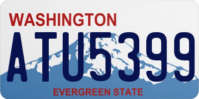 WA license plate ATU5399
