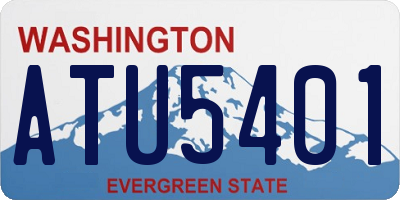 WA license plate ATU5401