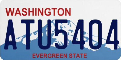 WA license plate ATU5404