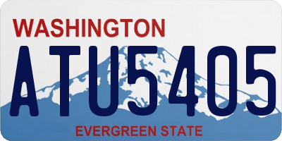 WA license plate ATU5405