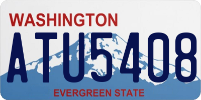 WA license plate ATU5408
