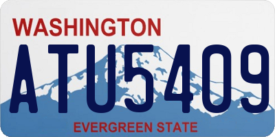 WA license plate ATU5409
