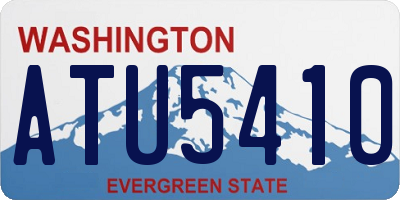 WA license plate ATU5410