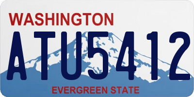 WA license plate ATU5412