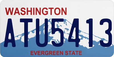 WA license plate ATU5413