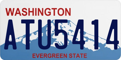 WA license plate ATU5414