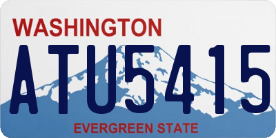 WA license plate ATU5415