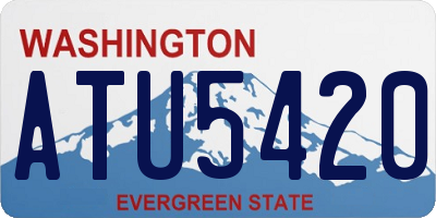 WA license plate ATU5420