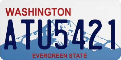 WA license plate ATU5421