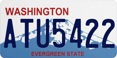 WA license plate ATU5422