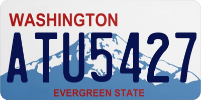 WA license plate ATU5427