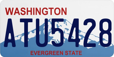 WA license plate ATU5428