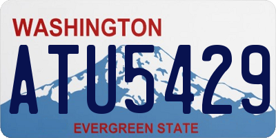 WA license plate ATU5429
