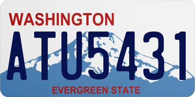 WA license plate ATU5431