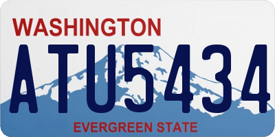 WA license plate ATU5434