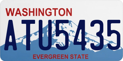 WA license plate ATU5435