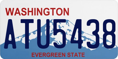 WA license plate ATU5438