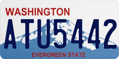 WA license plate ATU5442