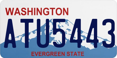 WA license plate ATU5443