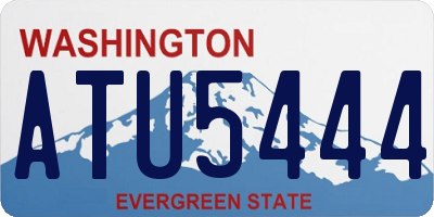 WA license plate ATU5444