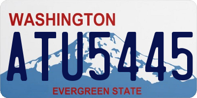 WA license plate ATU5445