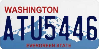 WA license plate ATU5446