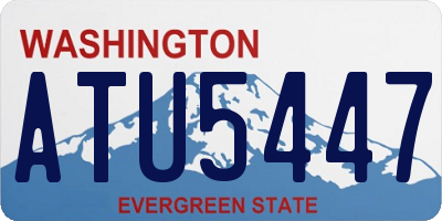 WA license plate ATU5447
