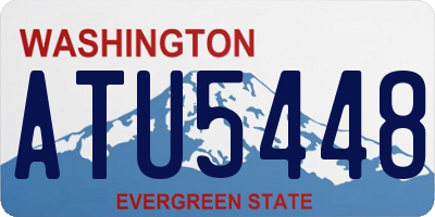 WA license plate ATU5448
