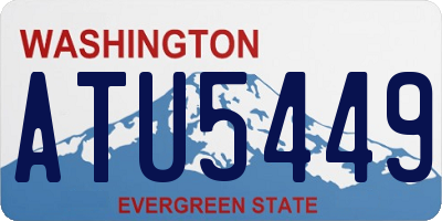 WA license plate ATU5449