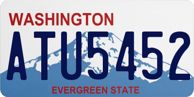 WA license plate ATU5452
