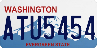 WA license plate ATU5454