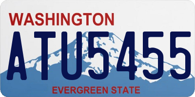 WA license plate ATU5455