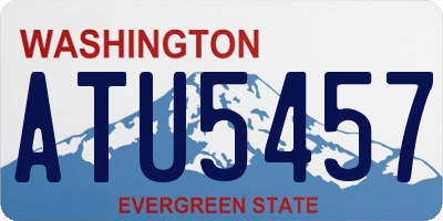 WA license plate ATU5457