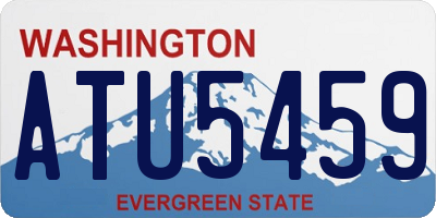 WA license plate ATU5459